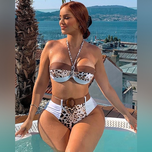 Tropical shade 2 Piece Bikini - White/Combo - Picture 3 of 4